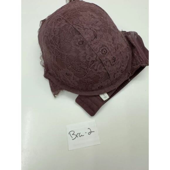 Auden Womens Bra Size 46DD Purple Floral Lacy The Sublime Adjustable - Picture 9 of 9